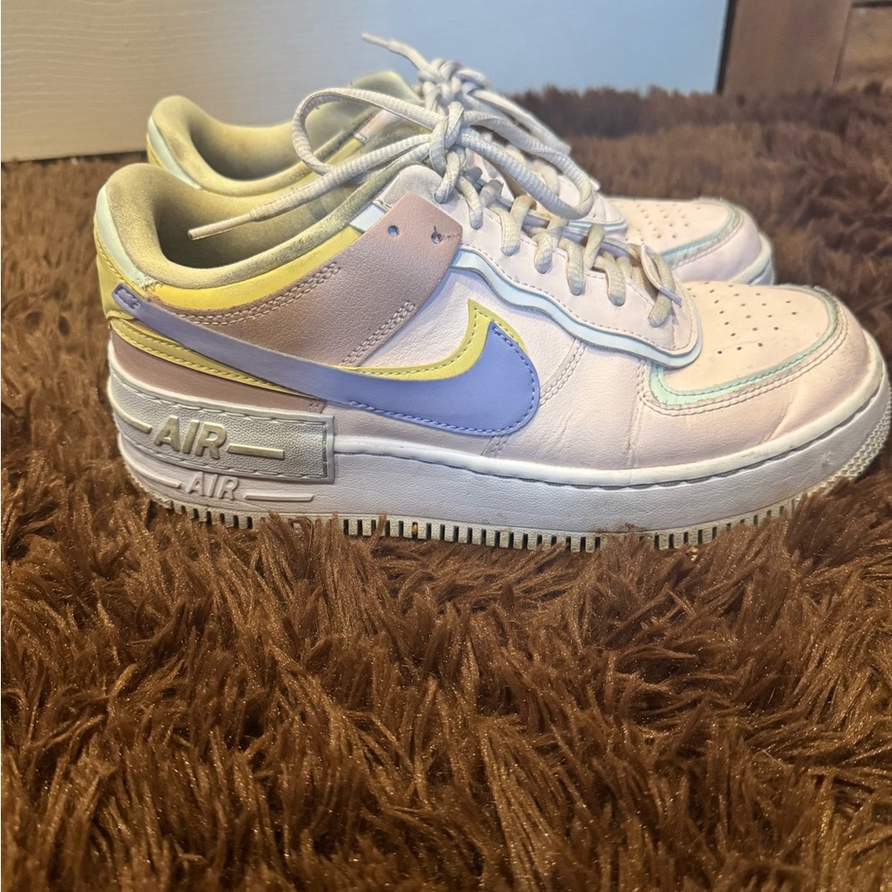 Nike Women’s Pastel Multi-Color Air Force 1 Low Sneakers